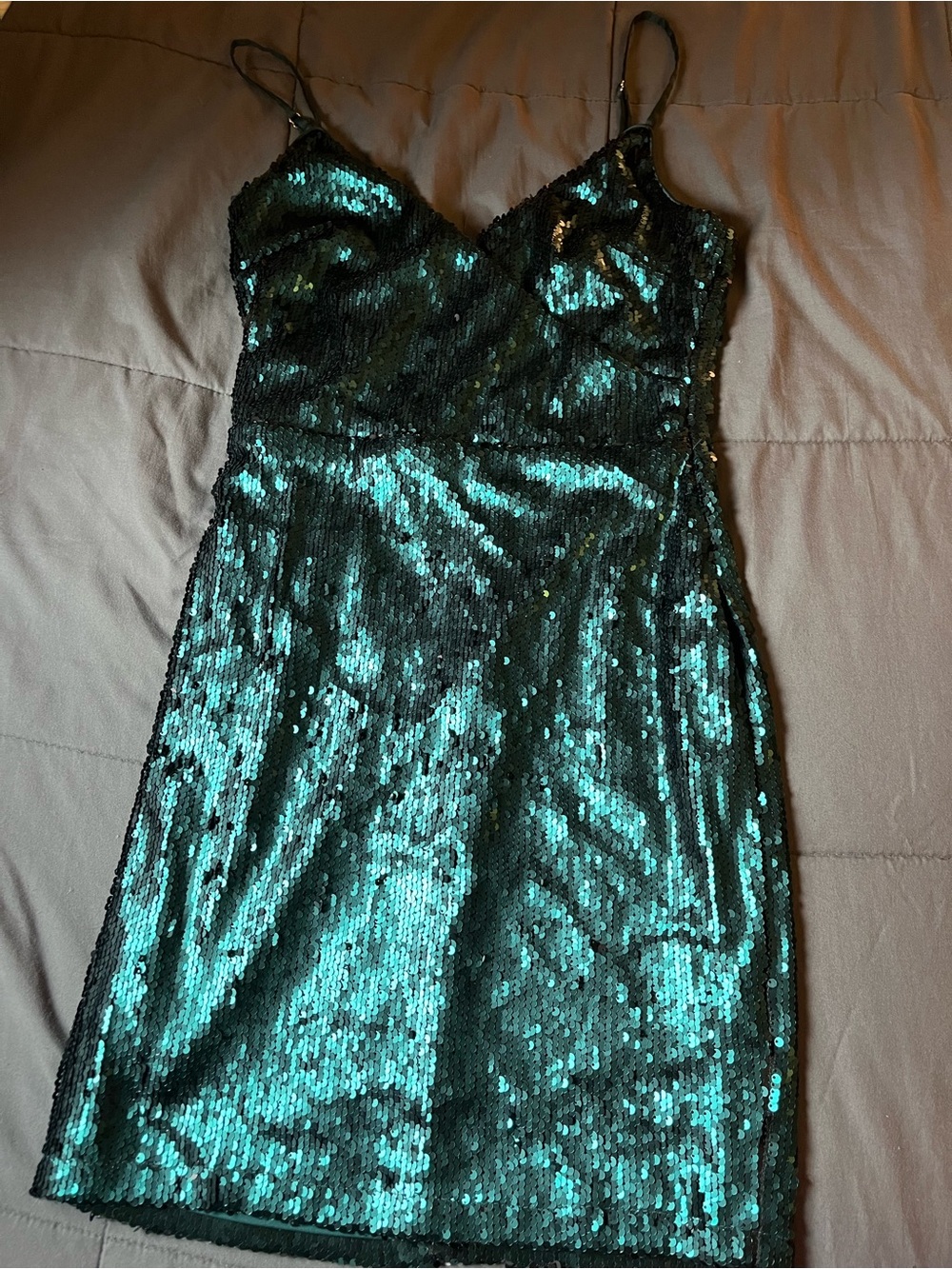 Lulu's Sequin Slip Mini Dress